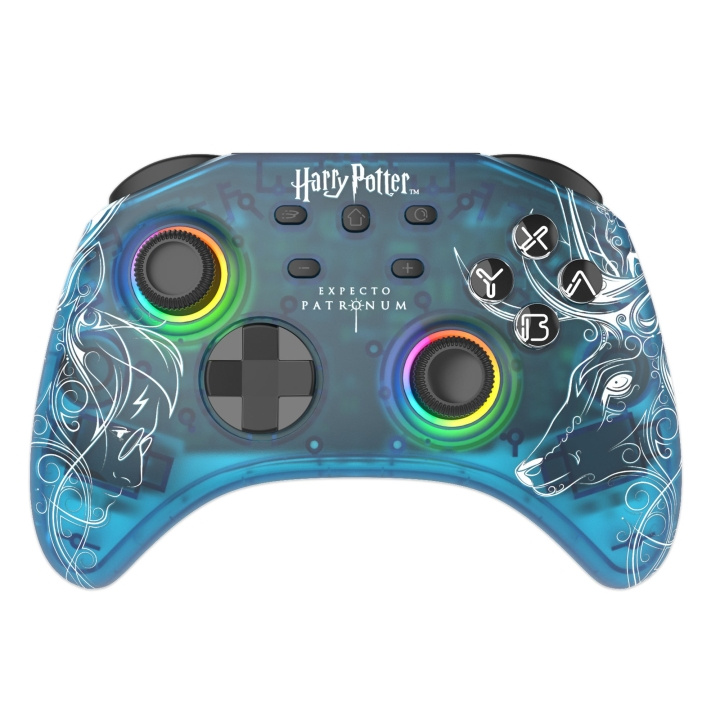 Trade Invaders Harry Potter Expecto Patronum Sininen Gamepad Nintendo Switc ryhmässä KODINELEKTRONIIKKA / Pelikonsolit & Tarvikkeet / Nintendo Switch / Tarvikkeet @ TP E-commerce Nordic AB (C81128)