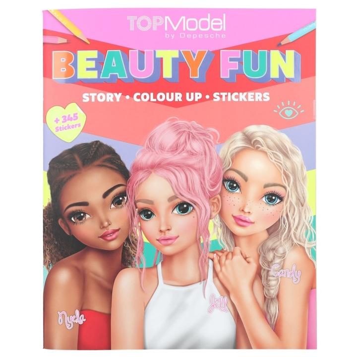 TOPModel Värityskirja BEAUTY FUN ( 0413137 ) ryhmässä LELUT, TUOTTEET LAPSILLE JA VAUVOILLE / Leikkikalut, Askartelu &Pelit / Piirrä ja laske @ TP E-commerce Nordic AB (C81192)