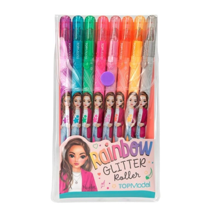 TOPModel Glitter Gelpen setti w/8 väri (0412192) ryhmässä LELUT, TUOTTEET LAPSILLE JA VAUVOILLE / Leikkikalut, Askartelu &Pelit / Piirrä ja laske @ TP E-commerce Nordic AB (C81292)