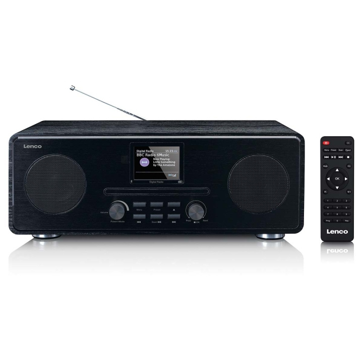 Lenco DAB+ FM-radio CD MP3-soittimella Bluetooth Musta ryhmässä KODINELEKTRONIIKKA / Ääni & Kuva / Kotiteatteri, HiFi ja kannettavat / Radio & Herätyskellot / Radio @ TP E-commerce Nordic AB (C81426)