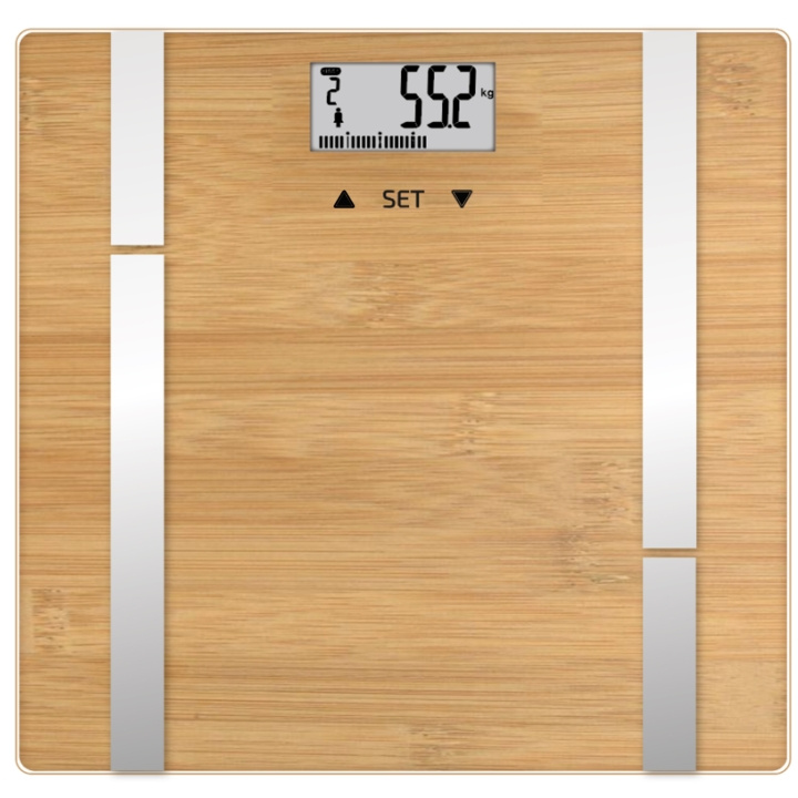 Terraillon Personvåg Bamboo Fit BMI 10-användare, 180 kg ryhmässä KAUNEUS JA TERVEYS / Terveydenhoito / Henkilövaaka @ TP E-commerce Nordic AB (C81456)