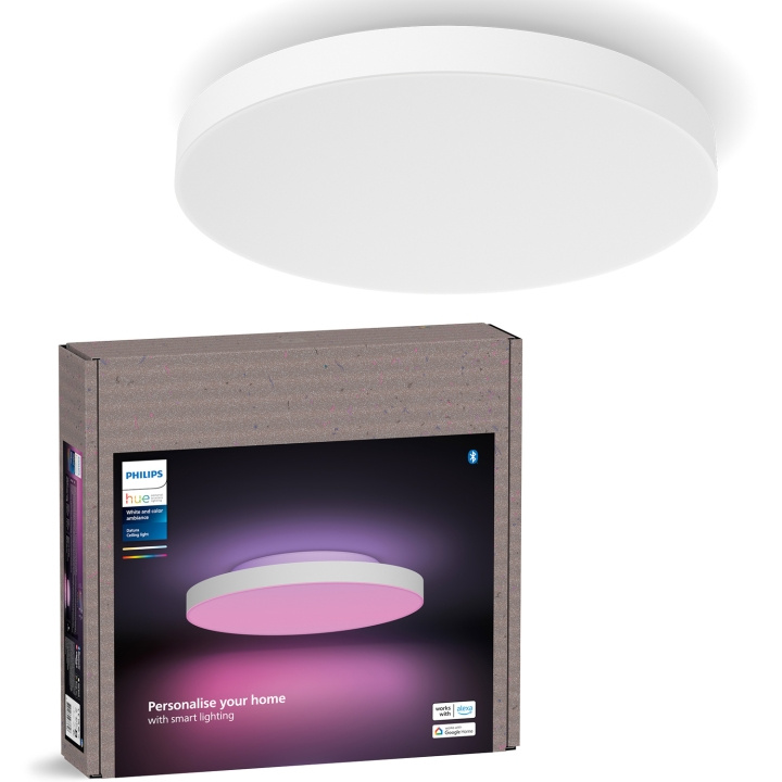 Philips Hue Datura liten takplafond Ø38,4 cm White and color ambiance 3300 lm ryhmässä KOTI, TALOUS JA PUUTARHA / Älykodit / Älykäs valaistus @ TP E-commerce Nordic AB (C81461)