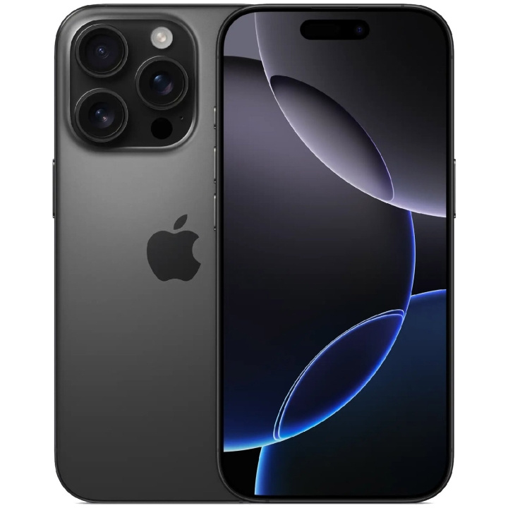 Apple iPhone 16 Pro 128GB Black Titanium ryhmässä ÄLYPUHELIMET JA TABLETIT / Kännykät & smartphones @ TP E-commerce Nordic AB (C81497)