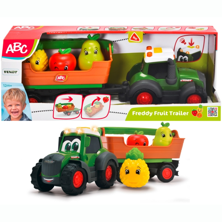 Simba Toys Freddy Fruit - Fendt Leksakstraktor med Släpvagn ryhmässä LELUT, TUOTTEET LAPSILLE JA VAUVOILLE / Leikkikalut, Askartelu &Pelit / Leikkiautot @ TP E-commerce Nordic AB (C81518)