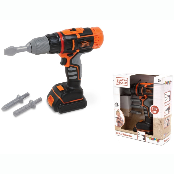 Smoby Black+Decker Elektronisk Skruvdragare ryhmässä LELUT, TUOTTEET LAPSILLE JA VAUVOILLE / Leikkikalut, Askartelu &Pelit / Pieni koti @ TP E-commerce Nordic AB (C81543)