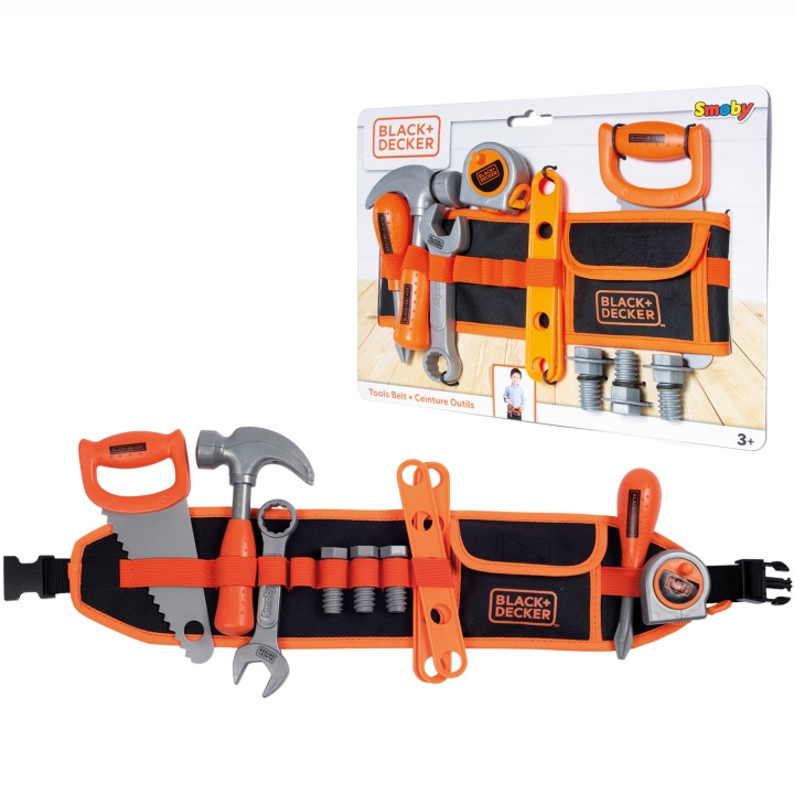 Simba Toys Black+Decker Verktygsbälte i tyg ryhmässä LELUT, TUOTTEET LAPSILLE JA VAUVOILLE / Leikkikalut, Askartelu &Pelit / Pieni koti @ TP E-commerce Nordic AB (C81544)