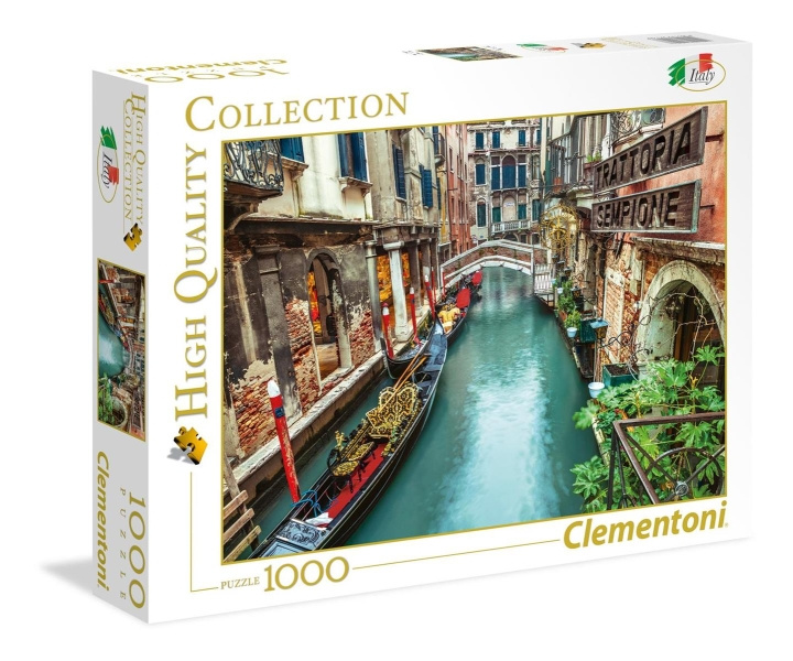 Clementoni 1000 kpl High Quality Collection VENICE CANAL (Venetsian kanava) ryhmässä LELUT, TUOTTEET LAPSILLE JA VAUVOILLE / Leikkikalut, Askartelu &Pelit / Palapelit @ TP E-commerce Nordic AB (C81721)