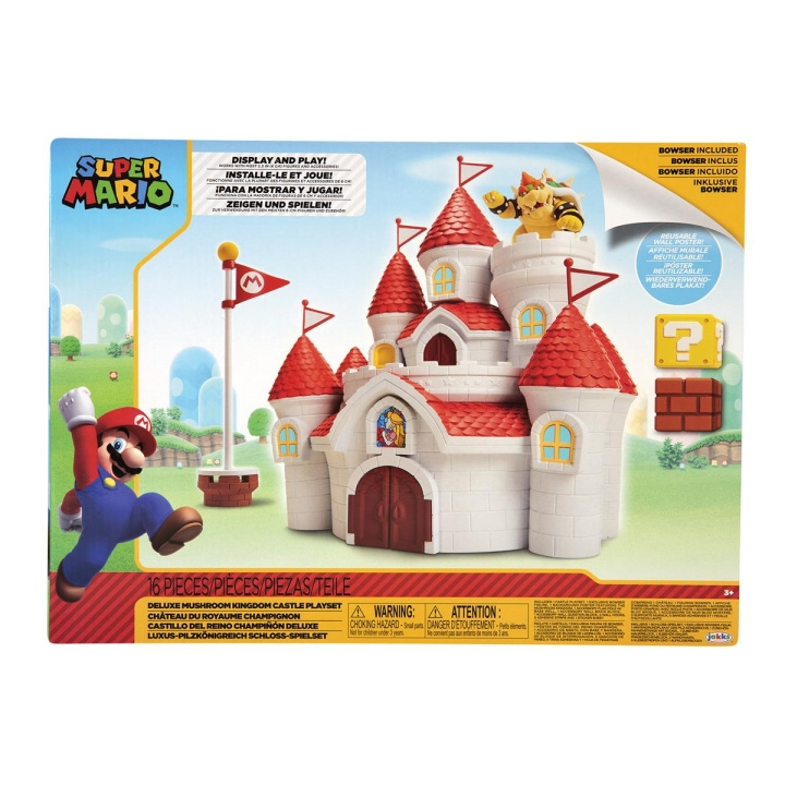 JAKKS Pacific Super Mario 2.5 tuuman leikkisetti Deluxe Mushroom Kingdom linna ryhmässä LELUT, TUOTTEET LAPSILLE JA VAUVOILLE / Leikkikalut, Askartelu &Pelit / Lelut @ TP E-commerce Nordic AB (C81817)