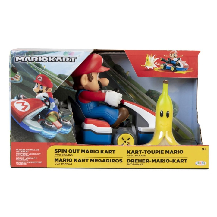 JAKKS Pacific Super Mario 2.5 tuuman Spin Out Mario Kart Mario Mario ryhmässä LELUT, TUOTTEET LAPSILLE JA VAUVOILLE / Leikkikalut, Askartelu &Pelit / Leikkiautot @ TP E-commerce Nordic AB (C81818)