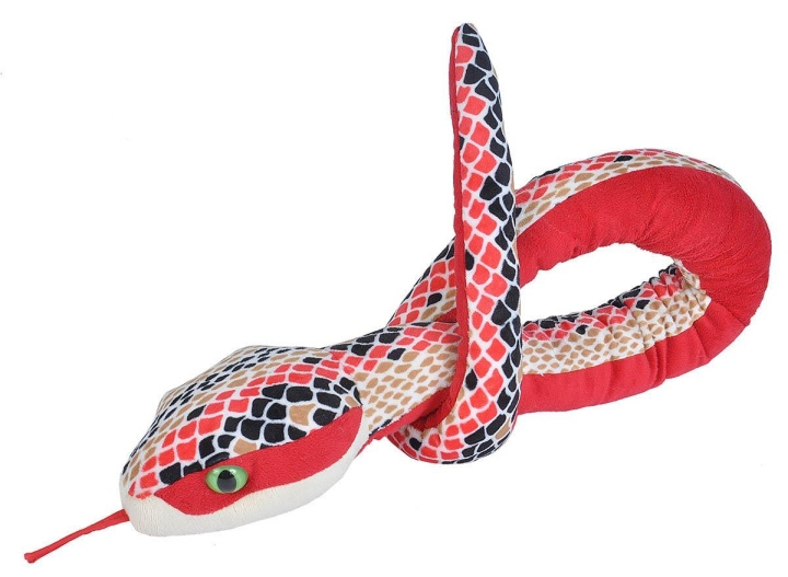 Wild Republic Snakesss Red Scales 137 cm ryhmässä LELUT, TUOTTEET LAPSILLE JA VAUVOILLE / Lelut vauvoille (0-3v) / Pehmolelut @ TP E-commerce Nordic AB (C81846)