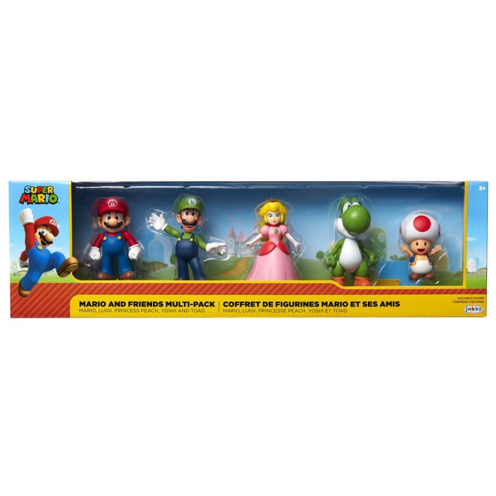 JAKKS Pacific Super Mario 2.5 tuuman rajoitettu niveltyvä hahmo 5-pack Mario & Friends ryhmässä LELUT, TUOTTEET LAPSILLE JA VAUVOILLE / Leikkikalut, Askartelu &Pelit / Figuurit & miniatyyrit @ TP E-commerce Nordic AB (C81877)