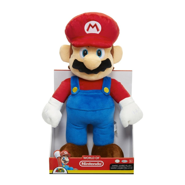 JAKKS Pacific Super Mario Plush Jumbo Mario ryhmässä LELUT, TUOTTEET LAPSILLE JA VAUVOILLE / Lelut vauvoille (0-3v) / Pehmolelut @ TP E-commerce Nordic AB (C81885)