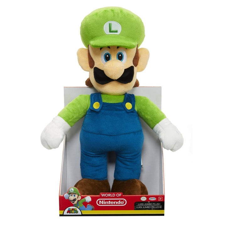 JAKKS Pacific Super Mario Plush Jumbo Luigi ryhmässä LELUT, TUOTTEET LAPSILLE JA VAUVOILLE / Lelut vauvoille (0-3v) / Pehmolelut @ TP E-commerce Nordic AB (C81886)