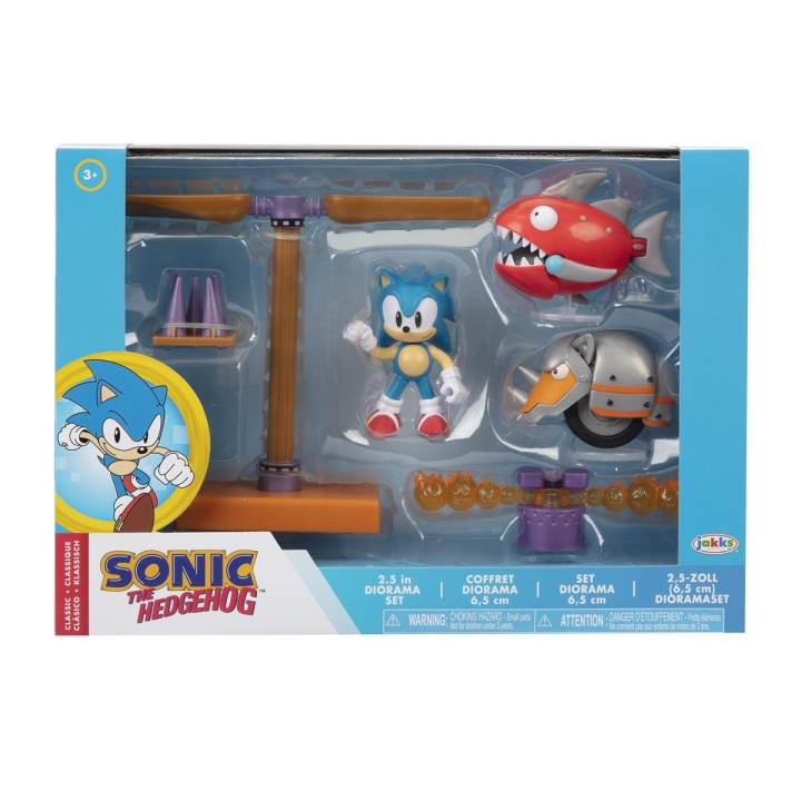 JAKKS Pacific Sonic the Hedgehog 2.5 tuuman dioraamasarja Classic ryhmässä LELUT, TUOTTEET LAPSILLE JA VAUVOILLE / Leikkikalut, Askartelu &Pelit / Figuurit & miniatyyrit @ TP E-commerce Nordic AB (C81889)