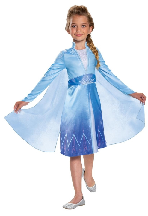 JAKKS Pacific Disguise Disney Frozen 2 puku Classic Traveling Elsa M (7-8) ryhmässä LELUT, TUOTTEET LAPSILLE JA VAUVOILLE / Leikkikalut, Askartelu &Pelit / Naamiaisasut @ TP E-commerce Nordic AB (C81920)