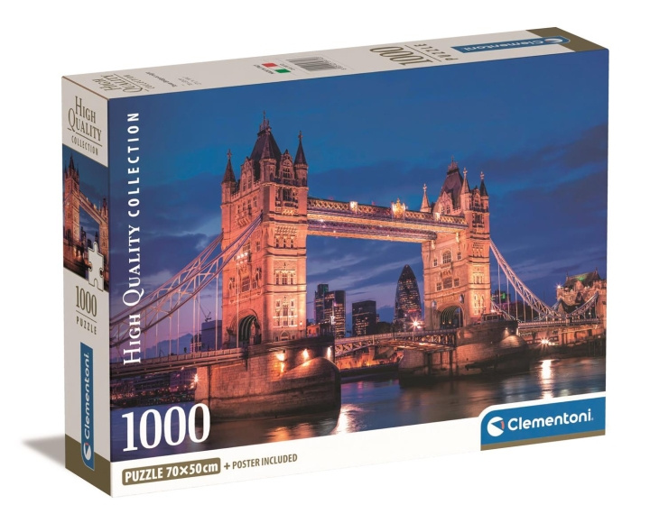 Clementoni 1000 kpl CB High Quality Collection Tower Bridge yöllä ryhmässä LELUT, TUOTTEET LAPSILLE JA VAUVOILLE / Leikkikalut, Askartelu &Pelit / Palapelit @ TP E-commerce Nordic AB (C81956)