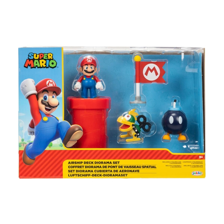 JAKKS Pacific Super Mario 2.5 tuuman dioraamasarja Ilmalaivan kansi ryhmässä LELUT, TUOTTEET LAPSILLE JA VAUVOILLE / Leikkikalut, Askartelu &Pelit / Figuurit & miniatyyrit @ TP E-commerce Nordic AB (C81987)