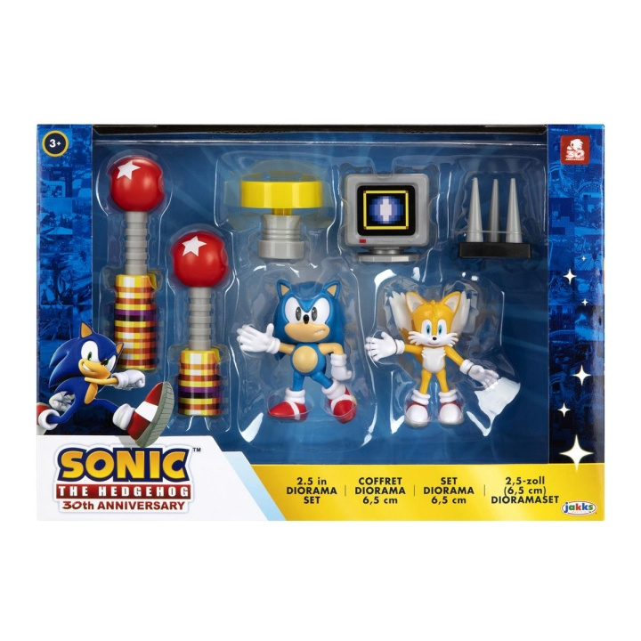 JAKKS Pacific Sonic the Hedgehog 2.5 tuuman dioraamasarja 30 vuotta sitten ryhmässä LELUT, TUOTTEET LAPSILLE JA VAUVOILLE / Leikkikalut, Askartelu &Pelit / Figuurit & miniatyyrit @ TP E-commerce Nordic AB (C82056)