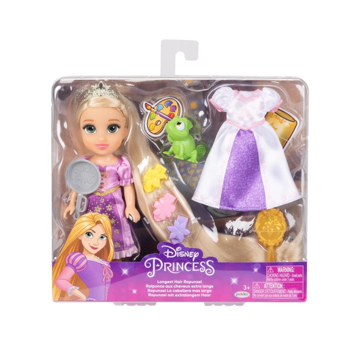 JAKKS Pacific Disney Princess 6 tuuman Petite-nukke, jossa on ylimääräinen muoti ja asusteet Pisin tukka Rapunzelin hiukset ryhmässä LELUT, TUOTTEET LAPSILLE JA VAUVOILLE / Leikkikalut, Askartelu &Pelit / Nuket & Tarvikkeet @ TP E-commerce Nordic AB (C82066)