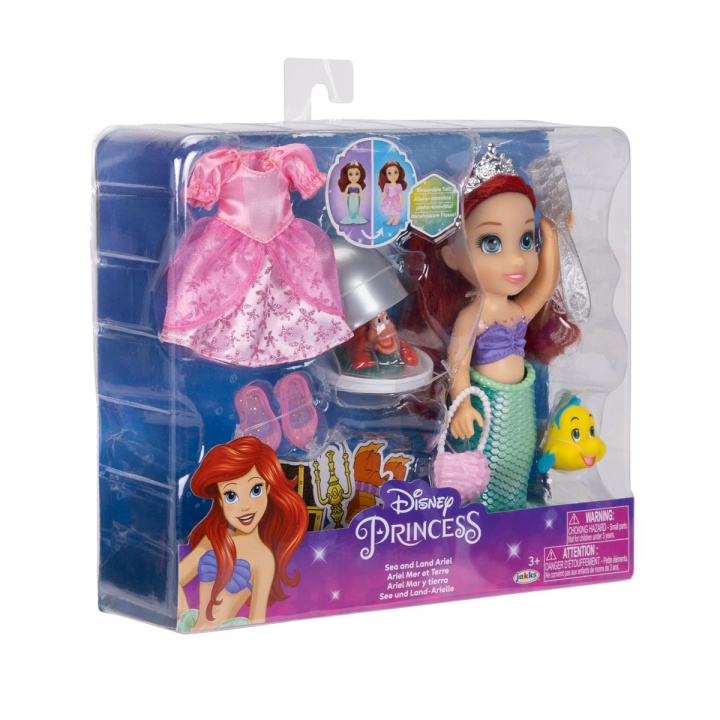 JAKKS Pacific Disney Princess 6 tuuman Petite-nukke, jossa on lisämuoti ja asusteet Sea to Land Ariel ryhmässä LELUT, TUOTTEET LAPSILLE JA VAUVOILLE / Leikkikalut, Askartelu &Pelit / Nuket & Tarvikkeet @ TP E-commerce Nordic AB (C82067)