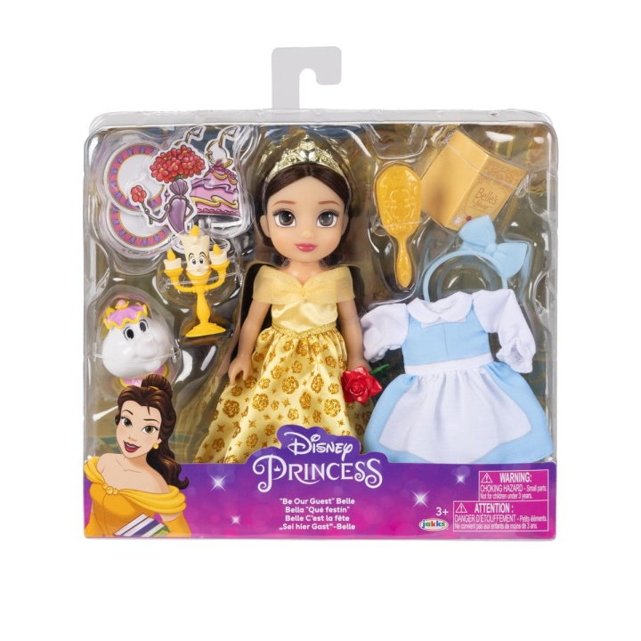 JAKKS Pacific Disney Princess 6 tuuman Petite-nukke, jossa on ylimääräinen muoti ja asusteet Be Our Guest Belle -nukke ryhmässä LELUT, TUOTTEET LAPSILLE JA VAUVOILLE / Leikkikalut, Askartelu &Pelit / Nuket & Tarvikkeet @ TP E-commerce Nordic AB (C82068)