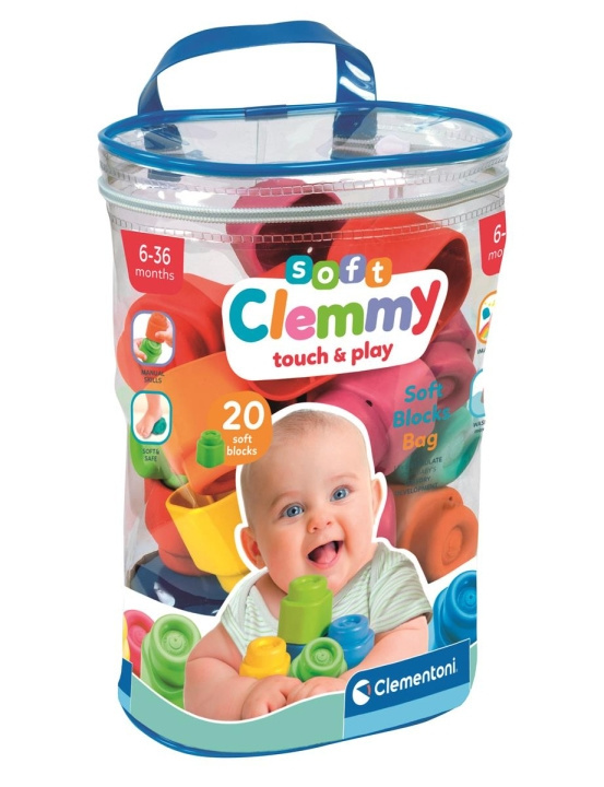 Clementoni Soft Clemmy (20 palikan sarja) ryhmässä LELUT, TUOTTEET LAPSILLE JA VAUVOILLE / Lelut vauvoille (0-3v) / Toiminnalliset lelut @ TP E-commerce Nordic AB (C82141)