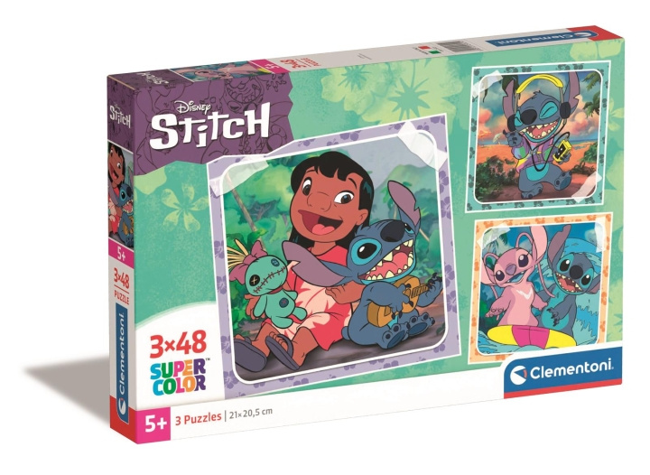 Clementoni 3X48 kpl palapelit Disney Stitch ryhmässä LELUT, TUOTTEET LAPSILLE JA VAUVOILLE / Leikkikalut, Askartelu &Pelit / Palapelit @ TP E-commerce Nordic AB (C82146)