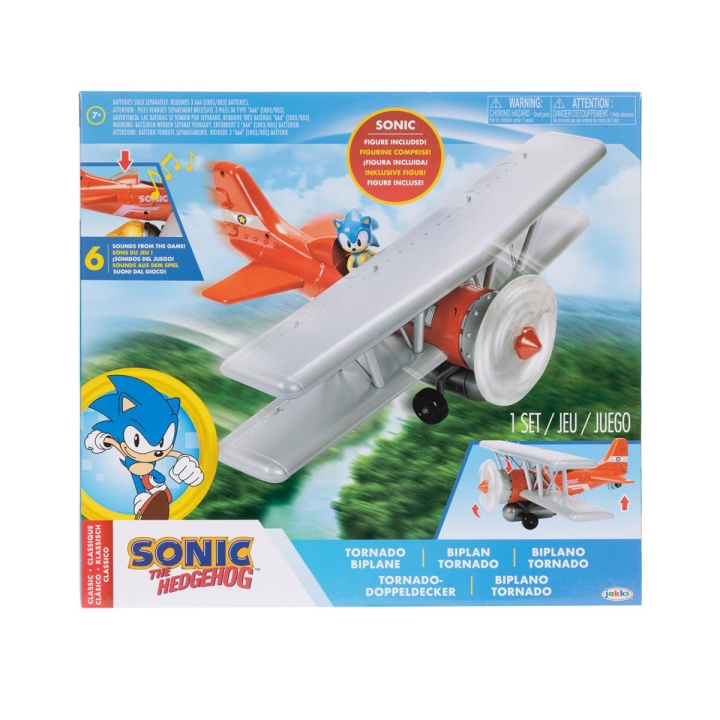 JAKKS Pacific Sonic the Hedgehog 2.5 tuuman leikkisetti Tornado Biplane (kaksitaso) ryhmässä LELUT, TUOTTEET LAPSILLE JA VAUVOILLE / Leikkikalut, Askartelu &Pelit / Lelut @ TP E-commerce Nordic AB (C82188)