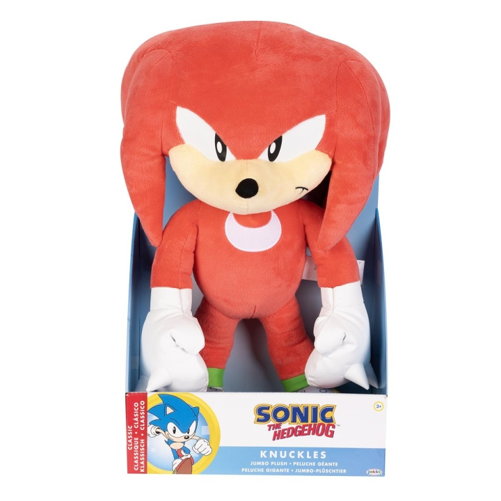 JAKKS Pacific Sonic the Hedgehog Plush 18-tuumainen Jumbo Knuckles ryhmässä LELUT, TUOTTEET LAPSILLE JA VAUVOILLE / Lelut vauvoille (0-3v) / Pehmolelut @ TP E-commerce Nordic AB (C82190)