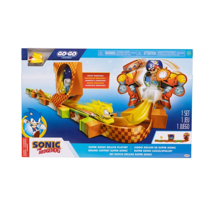 JAKKS Pacific Sonic the Hedgehog Go Go Racers Deluxe-pelisetti ryhmässä LELUT, TUOTTEET LAPSILLE JA VAUVOILLE / Leikkikalut, Askartelu &Pelit / Lelut @ TP E-commerce Nordic AB (C82191)