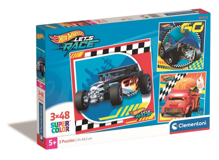 Clementoni 3x48 kpl Palapelit Lapset Hotwheels-pyörät ryhmässä LELUT, TUOTTEET LAPSILLE JA VAUVOILLE / Leikkikalut, Askartelu &Pelit / Palapelit @ TP E-commerce Nordic AB (C82215)