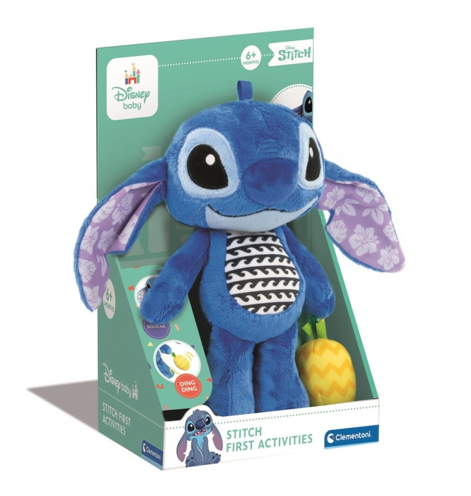 Clementoni Disney Baby Stitch Activity Plush ryhmässä LELUT, TUOTTEET LAPSILLE JA VAUVOILLE / Lelut vauvoille (0-3v) / Toiminnalliset lelut @ TP E-commerce Nordic AB (C82236)