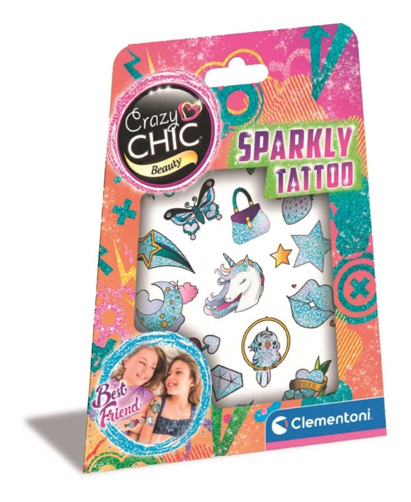 Clementoni Hullu tyylikäs Sparkly tatuointi ryhmässä LELUT, TUOTTEET LAPSILLE JA VAUVOILLE / Leikkikalut, Askartelu &Pelit / Käsityöt @ TP E-commerce Nordic AB (C82306)