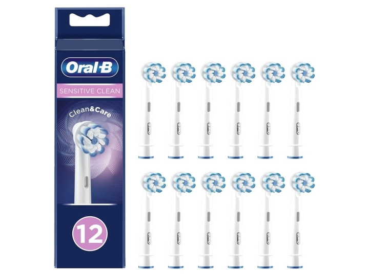 Oral B Sensitive Clean&Care -vaihtopäät 12ct ryhmässä KAUNEUS JA TERVEYS / Suunhoito / Sähköhammasharjat Tarvikkeet @ TP E-commerce Nordic AB (C82439)