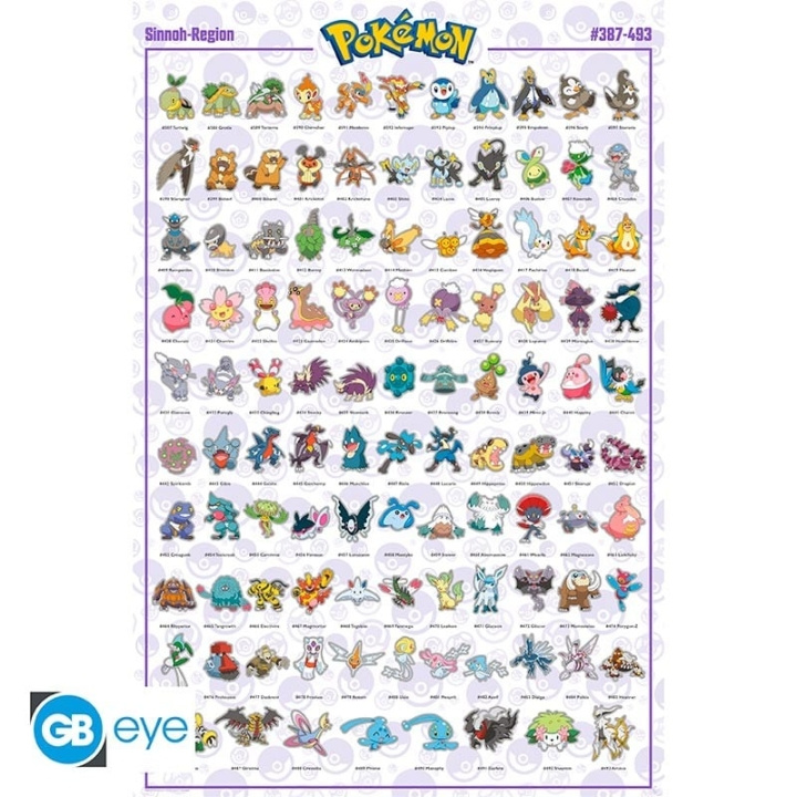 Abysse POKEMON - Poster Maxi 91.5x61 - Sinnoh Pokemon - Poster Maxi 91.5x61 - Sinnoh Pokemon ryhmässä URHEILU, VAPAA-AIKA JA HARRASTUS / Hauskat tavarat / Hauskat tavarat @ TP E-commerce Nordic AB (C82535)