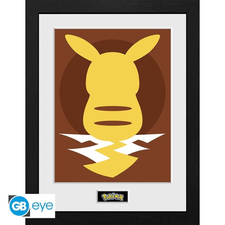 Abysse POKEMON - Kehystetty tuloste Pikachu Silhouette 25 (30x40) ryhmässä URHEILU, VAPAA-AIKA JA HARRASTUS / Hauskat tavarat / Hauskat tavarat @ TP E-commerce Nordic AB (C82536)