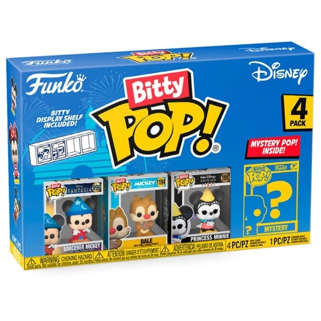 Funko Pop! - Bitty POP 4PK Disney Sorcerer Mickey (71321) ryhmässä LELUT, TUOTTEET LAPSILLE JA VAUVOILLE / Leikkikalut, Askartelu &Pelit / Figuurit & miniatyyrit @ TP E-commerce Nordic AB (C82565)