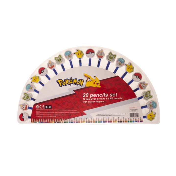 Pokémon Kynäsetit (20-pack) (161707053) ryhmässä LELUT, TUOTTEET LAPSILLE JA VAUVOILLE / Leikkikalut, Askartelu &Pelit / Käsityöt @ TP E-commerce Nordic AB (C82655)