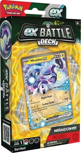 Pokémon Pokemon - Battle Deck EX - Miraidon (POK85754) ryhmässä LELUT, TUOTTEET LAPSILLE JA VAUVOILLE / Leikkikalut, Askartelu &Pelit / Lelut @ TP E-commerce Nordic AB (C82678)