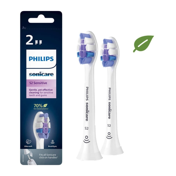 Philips Consumer Lifestyle Philips - Sonicare Sensitive -vaihtopäät 2 PCS (HX6052/10) ryhmässä KAUNEUS JA TERVEYS / Suunhoito / Sähköhammasharjat Tarvikkeet @ TP E-commerce Nordic AB (C82684)