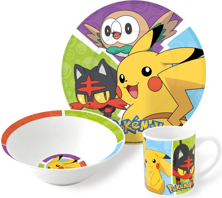 Pokémon Pokémon Stor - 3-osainen keraaminen lahjasetti - (36965) ryhmässä LELUT, TUOTTEET LAPSILLE JA VAUVOILLE / Syö ja juo / Lasten astiat @ TP E-commerce Nordic AB (C82777)