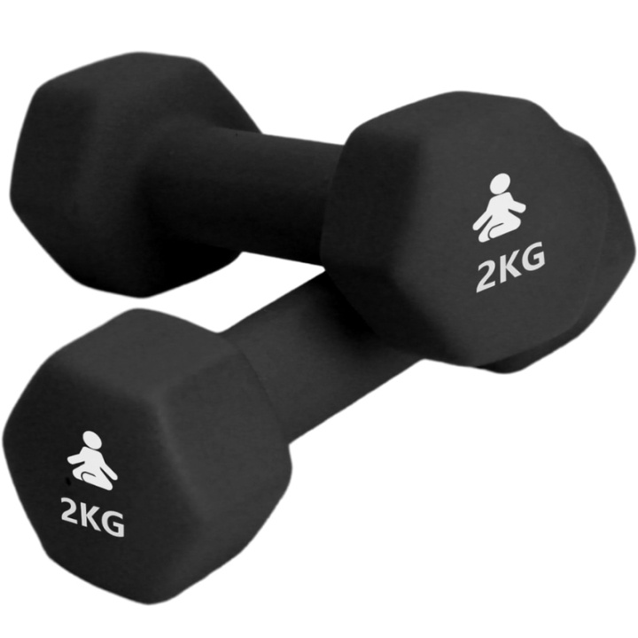 Fitpaddy Premium Dumbbells 2 x 2 kg ryhmässä URHEILU, VAPAA-AIKA JA HARRASTUS / Kuntoilutarvikkeet / Muut @ TP E-commerce Nordic AB (C82842)