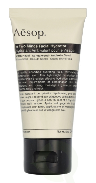 AESOP In Two Minds Facial Hydrator 60 ml ryhmässä KAUNEUS JA TERVEYS / Ihonhoito / Kasvot / Kasvovoide @ TP E-commerce Nordic AB (C82928)