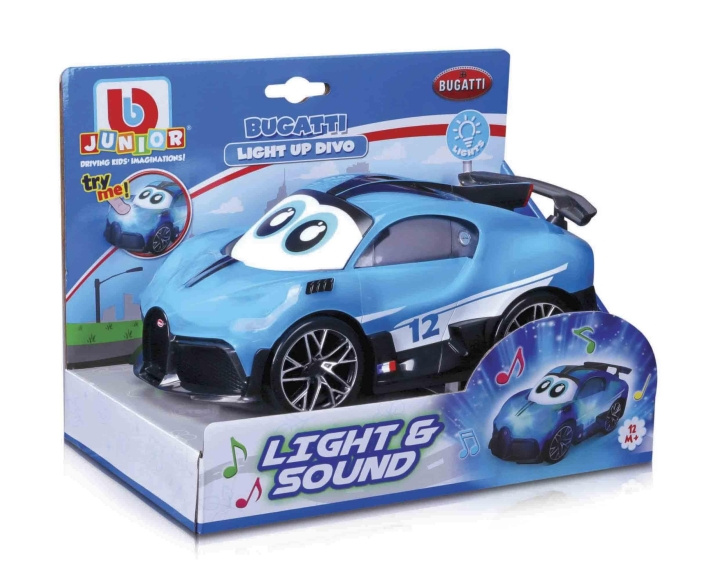 BB Junior Bugatti Light Up Divo (1681208) ryhmässä LELUT, TUOTTEET LAPSILLE JA VAUVOILLE / Leikkikalut, Askartelu &Pelit / Leikkiautot @ TP E-commerce Nordic AB (C83064)