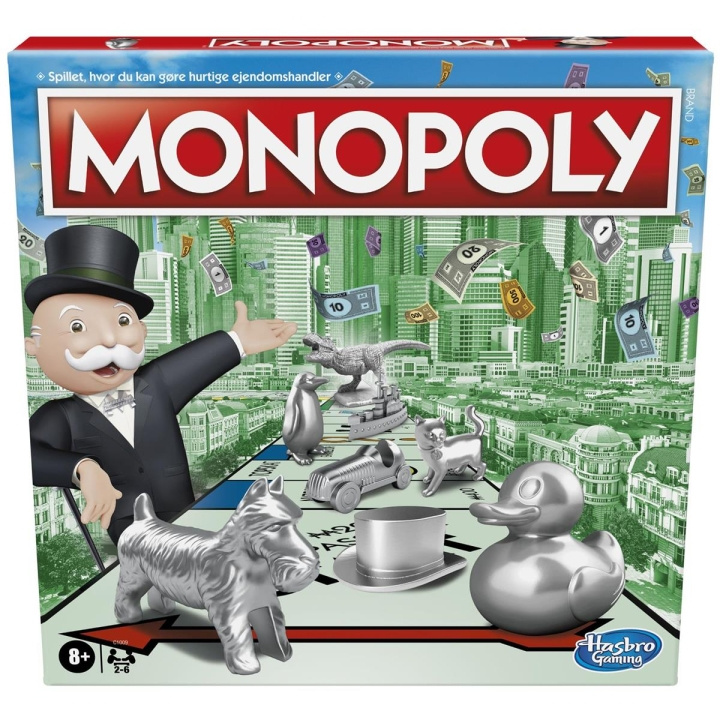 Hasbro Monopoly Classic (DK) ryhmässä LELUT, TUOTTEET LAPSILLE JA VAUVOILLE / Leikkikalut, Askartelu &Pelit / Seurapelit / Perhepelit @ TP E-commerce Nordic AB (C83238)