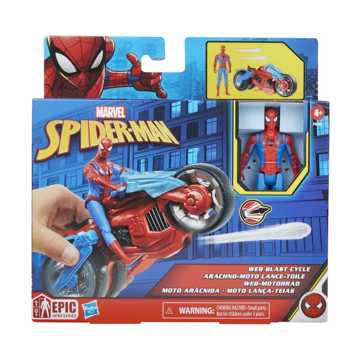 Spider-Man 4 tuuman ajoneuvo ja hahmo ryhmässä LELUT, TUOTTEET LAPSILLE JA VAUVOILLE / Leikkikalut, Askartelu &Pelit / Figuurit, miniatyyrit ja tarvikkeet @ TP E-commerce Nordic AB (C83271)