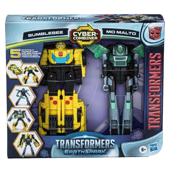 Transformers EarthSpark Cyber Combiner (Bumblebee & Mo Malto) ryhmässä LELUT, TUOTTEET LAPSILLE JA VAUVOILLE / Leikkikalut, Askartelu &Pelit / Figuurit, miniatyyrit ja tarvikkeet @ TP E-commerce Nordic AB (C83321)