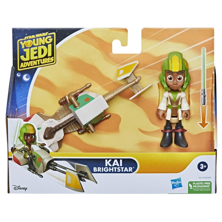 Star Wars Young Jedi Kai Brightstar hahmo & Speeder Bike -ajopyörä ryhmässä LELUT, TUOTTEET LAPSILLE JA VAUVOILLE / Leikkikalut, Askartelu &Pelit / Figuurit & miniatyyrit @ TP E-commerce Nordic AB (C83330)