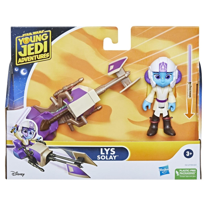 Star Wars Nuori Jedi Lys Solay hahmo & Speeder-pyörä ryhmässä LELUT, TUOTTEET LAPSILLE JA VAUVOILLE / Leikkikalut, Askartelu &Pelit / Lelut @ TP E-commerce Nordic AB (C83331)