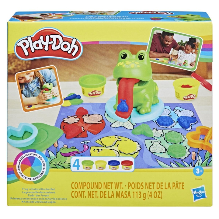 Play-Doh Starters leikkisetti Frog \'n Colors (Sammakko ja värit) ryhmässä LELUT, TUOTTEET LAPSILLE JA VAUVOILLE / Leikkikalut, Askartelu &Pelit / Käsityöt @ TP E-commerce Nordic AB (C83346)